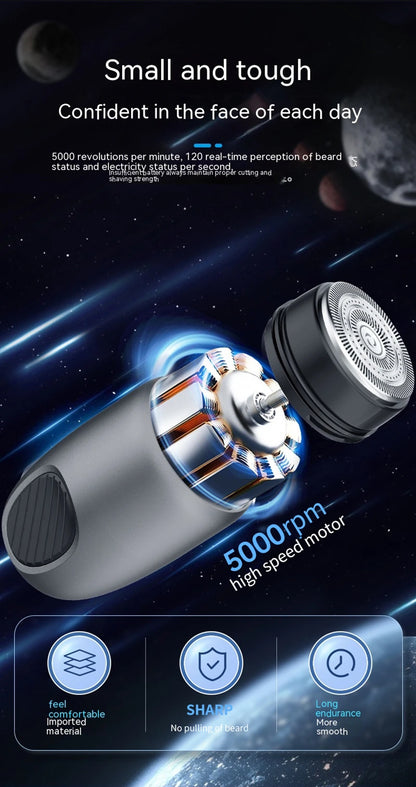 Electric Smart Shaver Household Car Shaver Digital Display