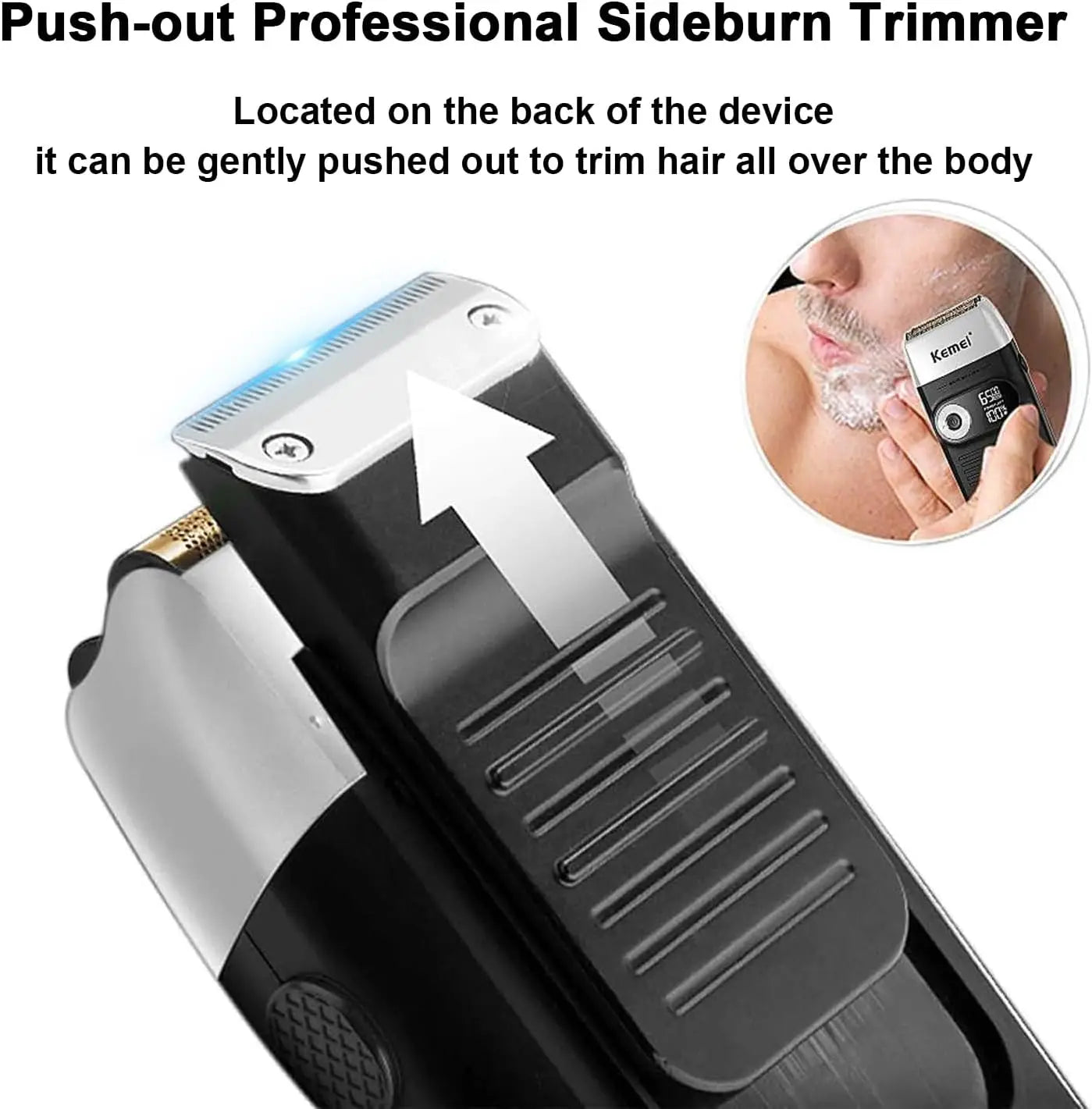Original Kemei KM-2026 KM-2027 2 In 1 Electric Shaver