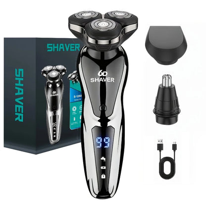 Electric Razor For Men, 3 In 1 Electric Shaver Nose Hair Trimmer