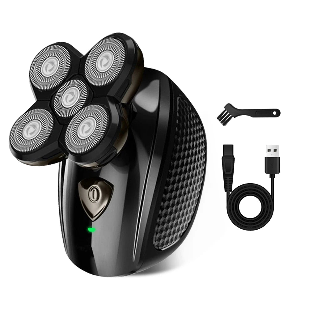 Men's electric shaver with 5 floating heads cordless shaver