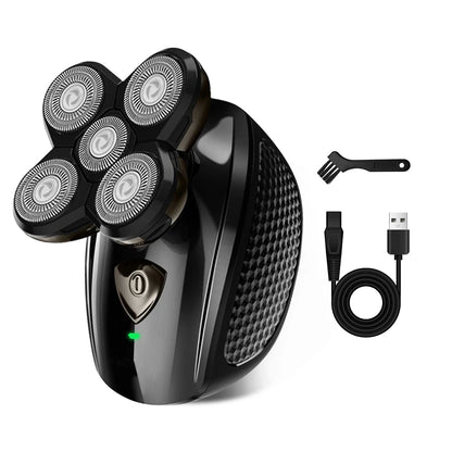 Men's electric shaver with 5 floating heads cordless shaver
