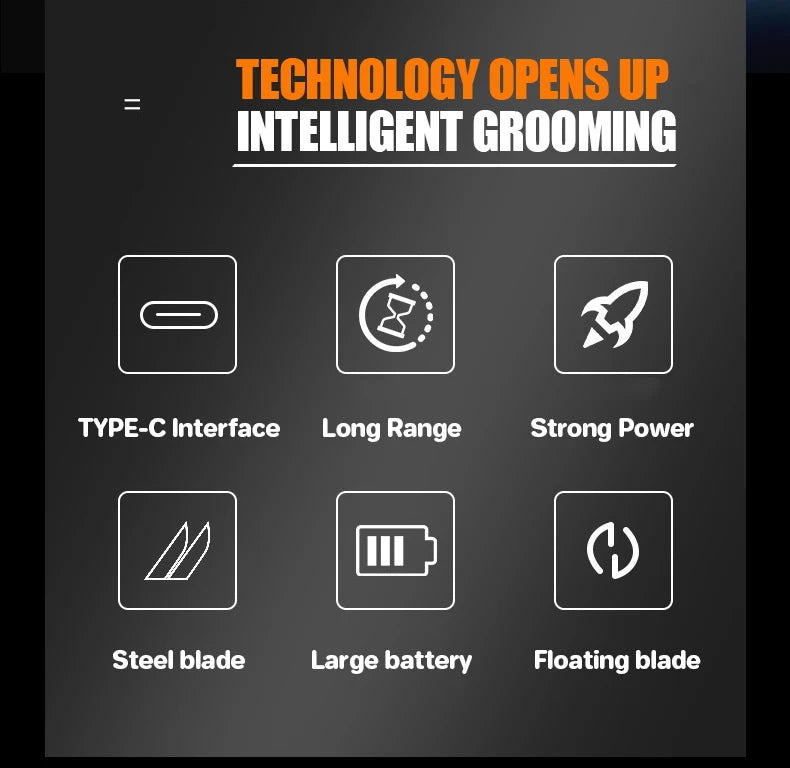 KEMEI Electric Shaver Rotary Beard Trimmer Hair Cutting Shaving
