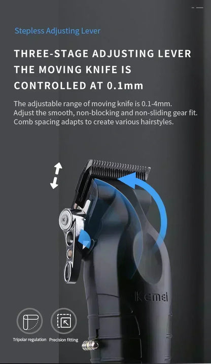 Kemei Electric Hair Clipper Kit Men's Hair Trimmer KM-2296 KM-2299 KM-1102