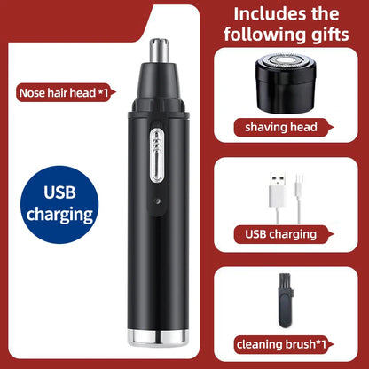 Electric Nose Hair Clipper Rechargeable Multi-kinetic Shaving