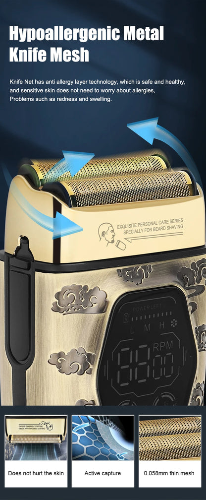 Unicorn Cordless Barber Hair Trimmer Electric Shaver for Men