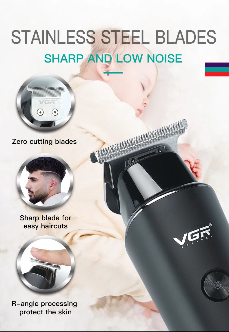 VGR V-937 Professional Electric Hair Trimmer Cordless Beard Set