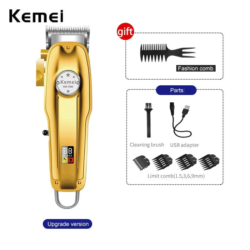 Kemei 1986 Hair Clipper Professional Barber Trimmer for Men