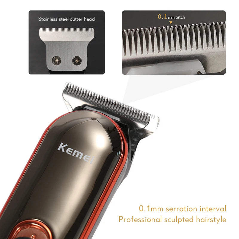 Kemei 371 Hair Clippers Men Professional Rechargeable Machine