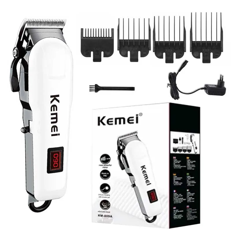 Kemei professional hair clipper adjustable hair trimmer