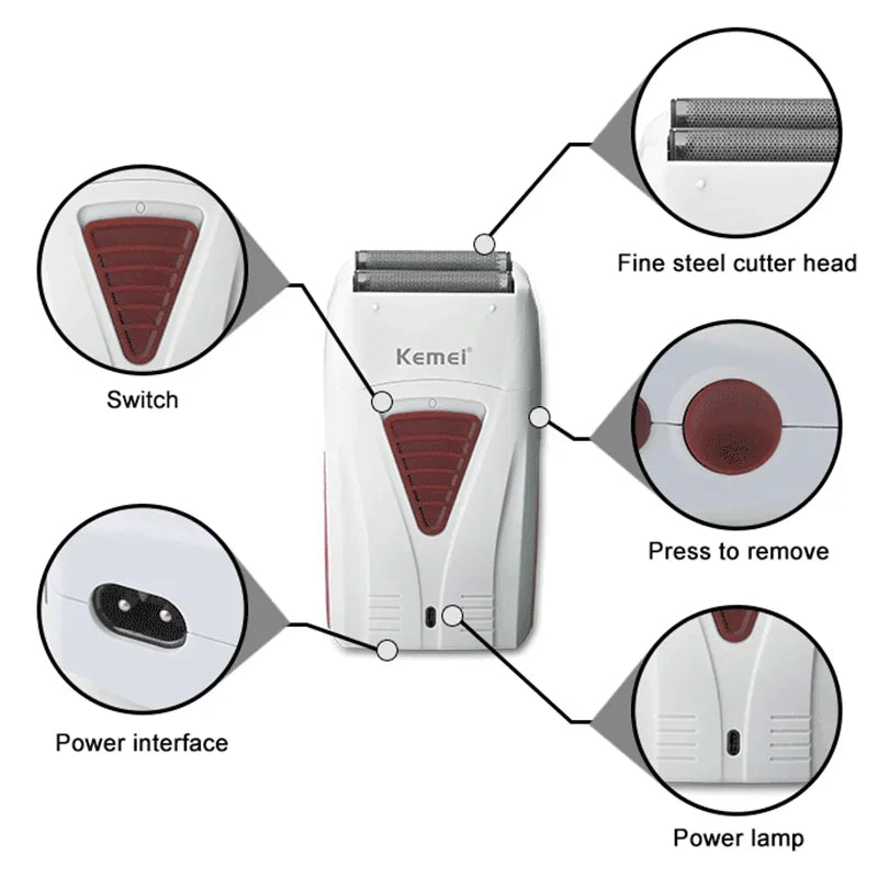 Kemei KM-PG809A KM-PG232 LCD USB Charging Hair Clipper