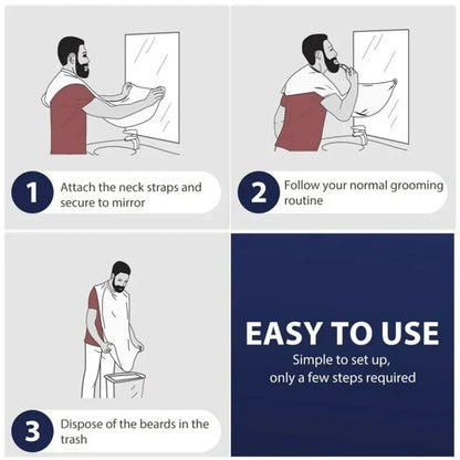 Male Shaving Aprons Beard Shaving Bib