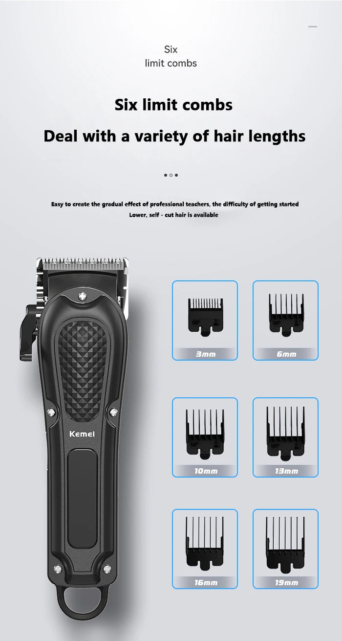 Kemei KM-1071 Electric Hair Clipper UBS Beard Trimmer