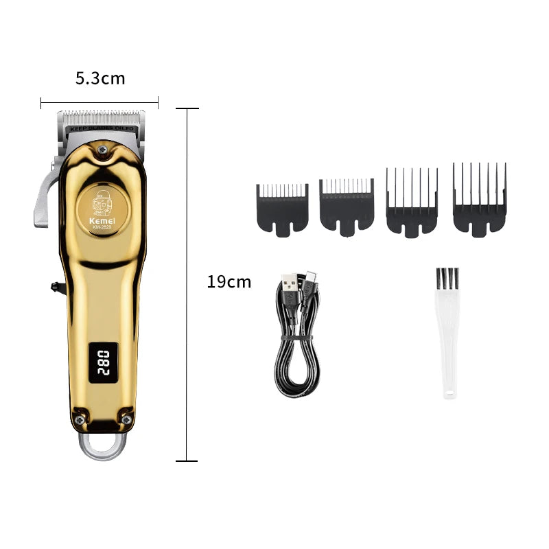 Kemei Professional Hair Clippers Barber Electric Cordless Trimmer