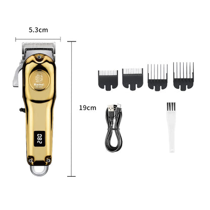 Kemei Professional Hair Clippers Barber Electric Cordless Trimmer