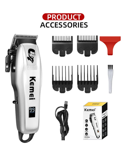 Kemei Pg809A Adjustable Powerful Hair Clipper Barber Electric Hair Trimmer
