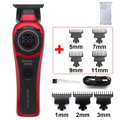 Kemei KM-999 Hair Trimmer for Men DLC T-Blade Zero Gapped