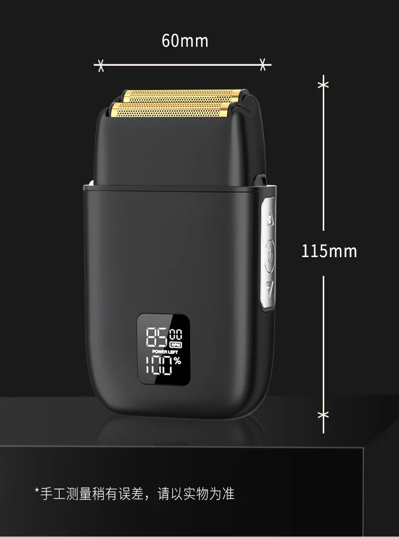 New digital aluminum alloy body rechargeable shaver