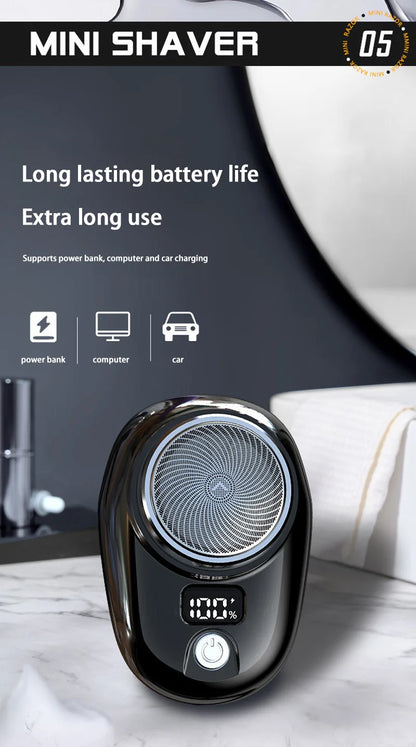 Electric Travel Shaver Portable Razor Man Wet And Dry Usb