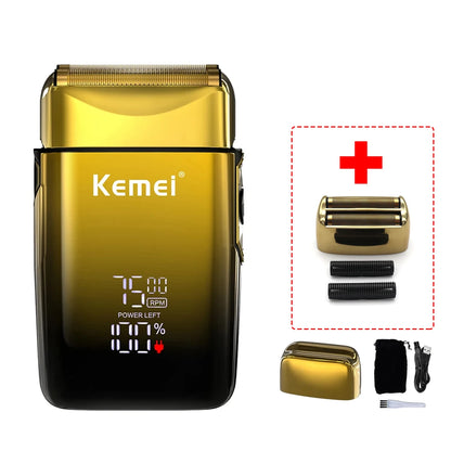 Kemei-KM-TX10 Men's Shaving Machine Dual Foil Blades