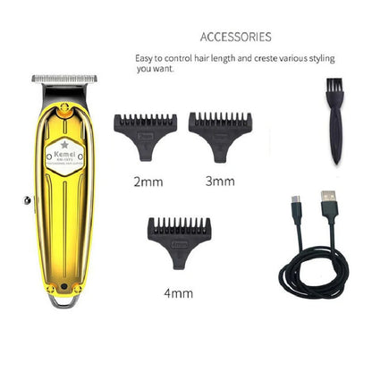 Kemei 1973 Pro Full Metal Hair Trimmer Professional Beard Trimmer