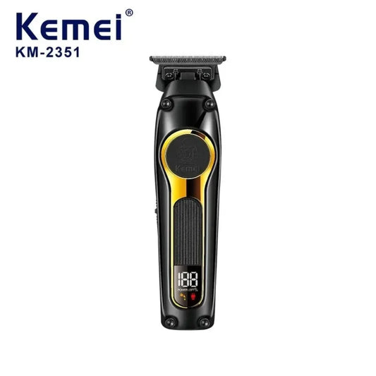 KEMEI KM--2351 USB Rechargeable Hair Clippers DLC Blade