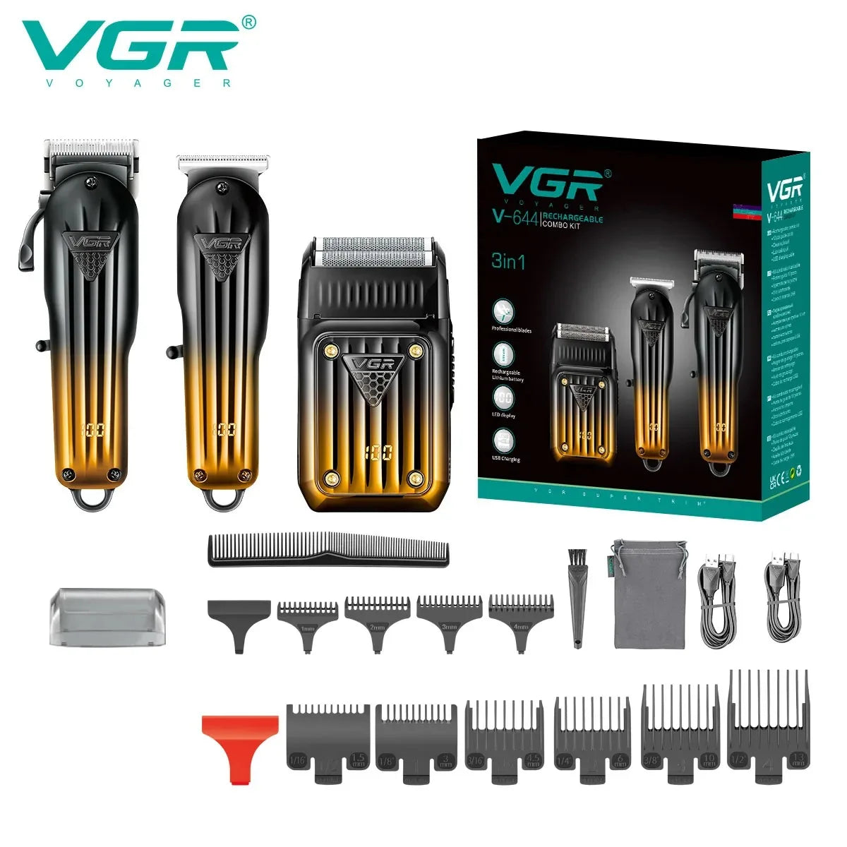 VGR Hair Trimmer Professional Hair Clippers Reciprocating V-644
