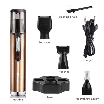 Original 4in1 Rechargeable Nose Trimmer Beard Trimer For Men