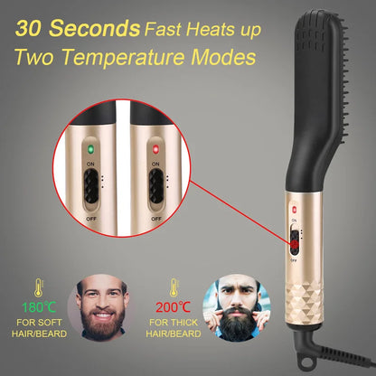 Hot Comb  Electric Negative Ion Beard Straightening Comb