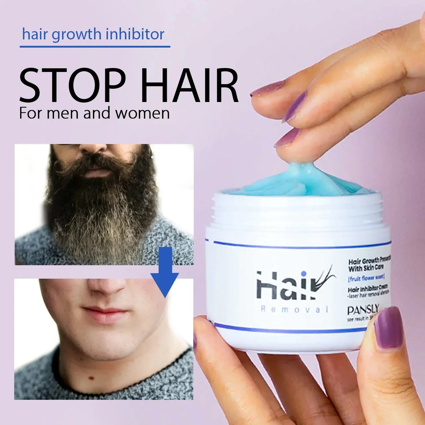 50g Hair Removal Cream for Unisex Reduce Hair Growth