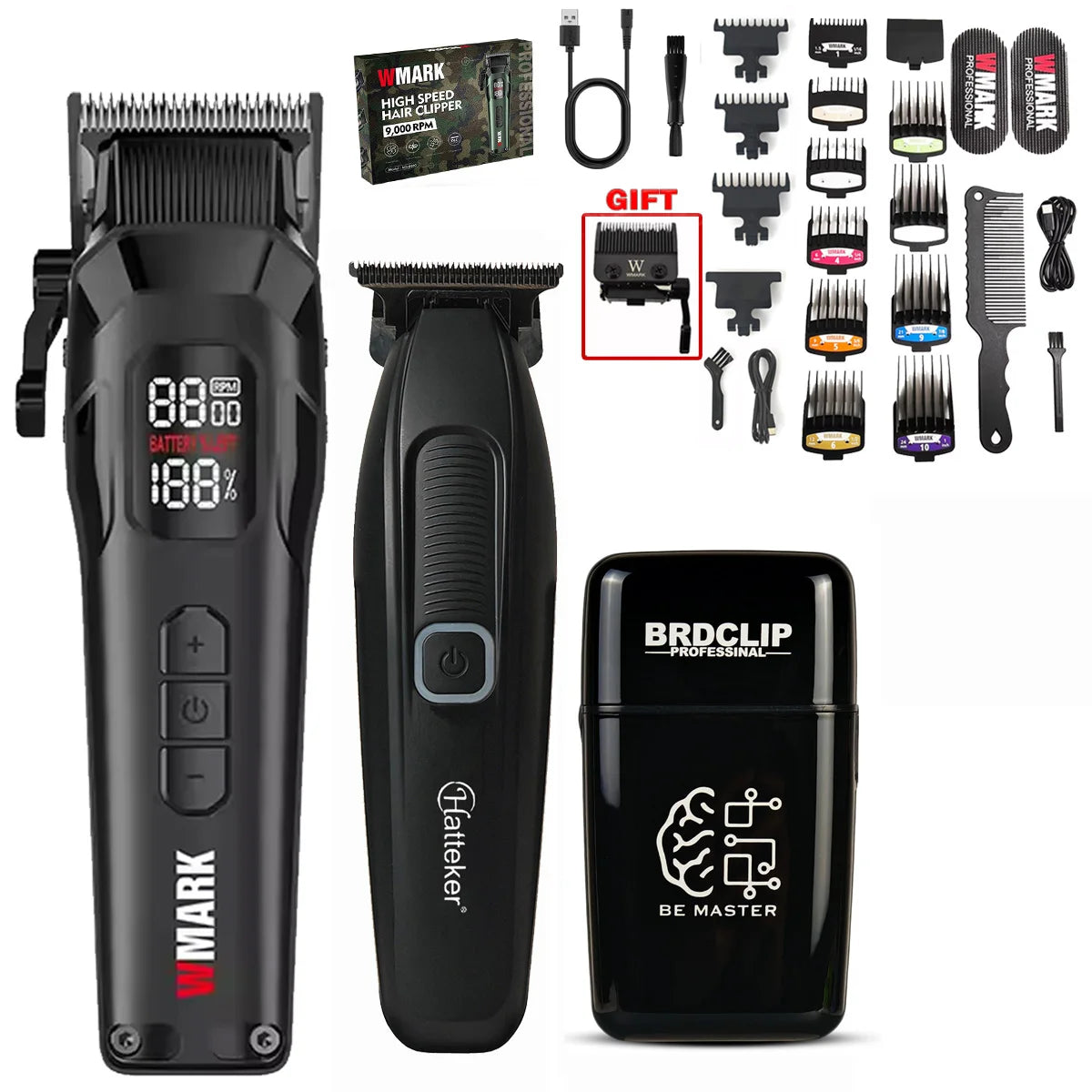 NG 8080-6135-609 Professional Hair Clipper 3PC Set