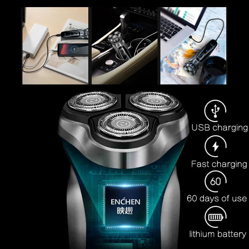 ENCHEN Blackstone Electrical Rotary Shaving Beard