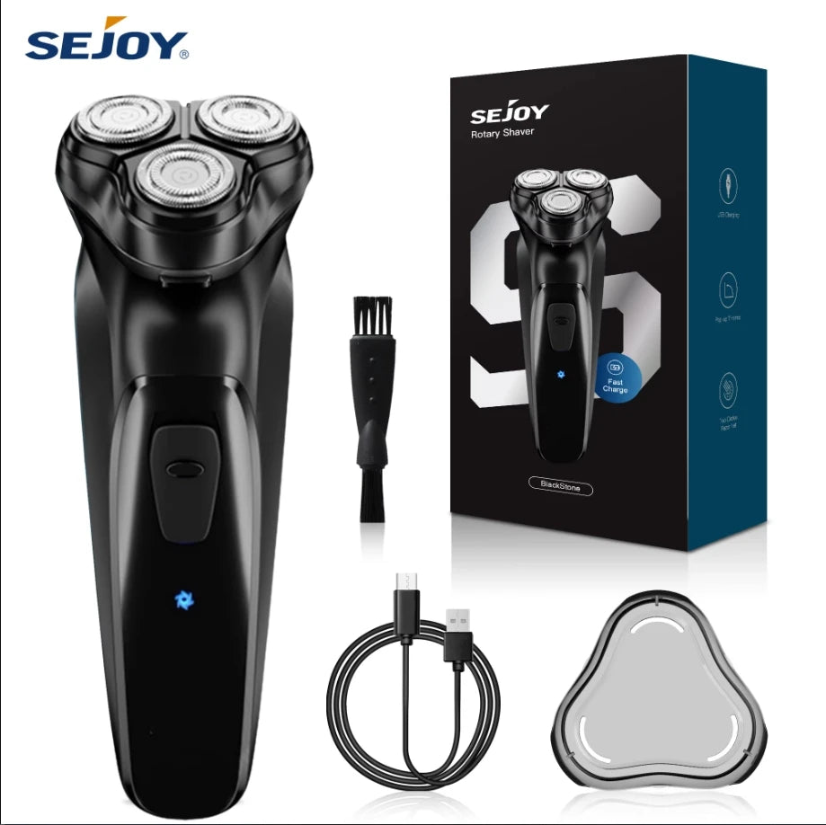 Sejoy Electric Razor for Men Waterproof Rechargeable Electric Shavers