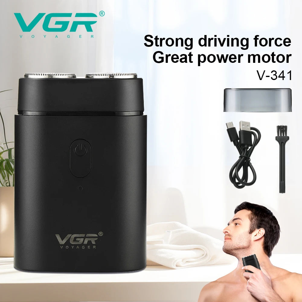 VGR 341 mini single blade cordless beard trimmer razor
