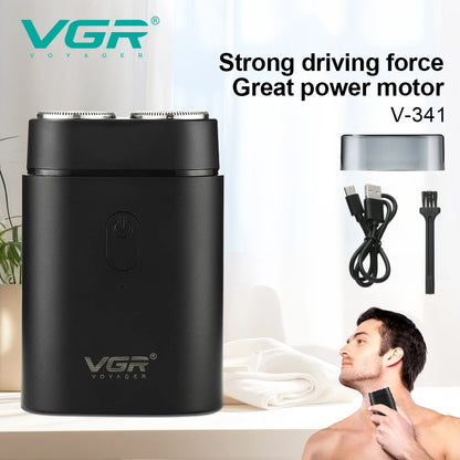 VGR 341 mini single blade cordless beard trimmer razor
