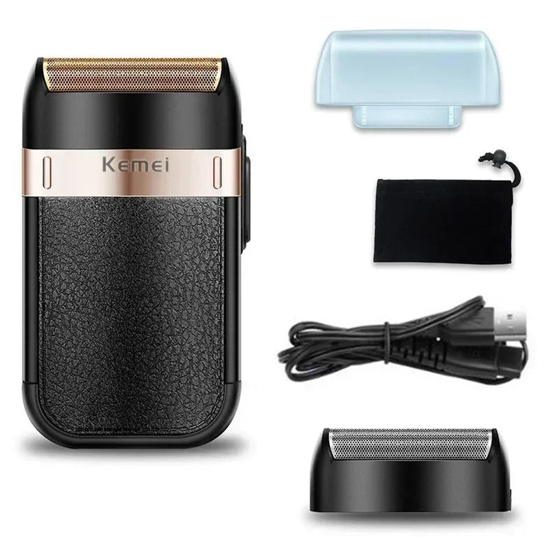 Kemei rechargeable shaver for men wet & dry electric shaver