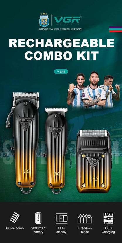 VGR Trimmer Professional Hair Cutting Machine Cordless Hair Clipper V-644