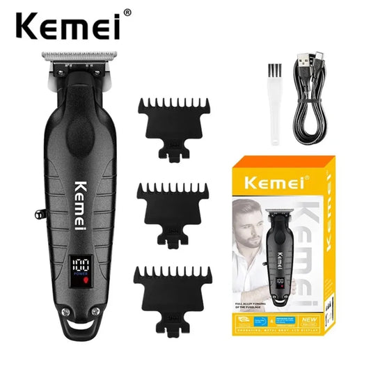 Kemei 2293 Professional Barber Hair Trimmer Zero Gapped Cordless