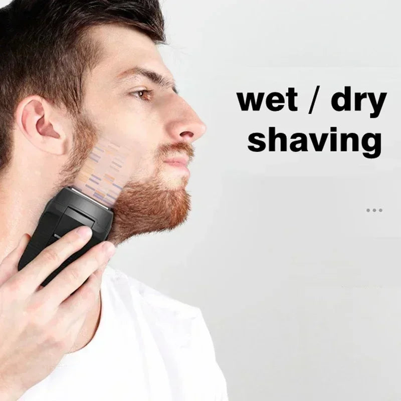 Kemei rechargeable shaver for men wet & dry electric shaver