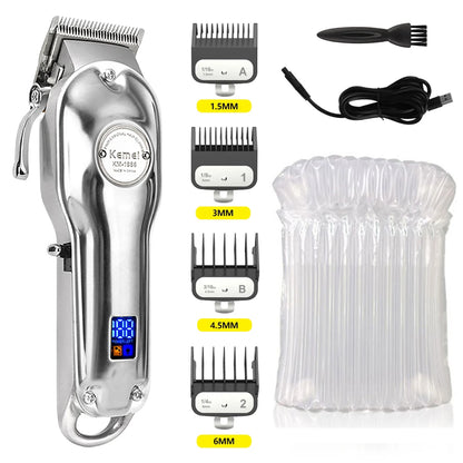 Kemei Full Metal Hair Trimmer For Men Beard Trimmer