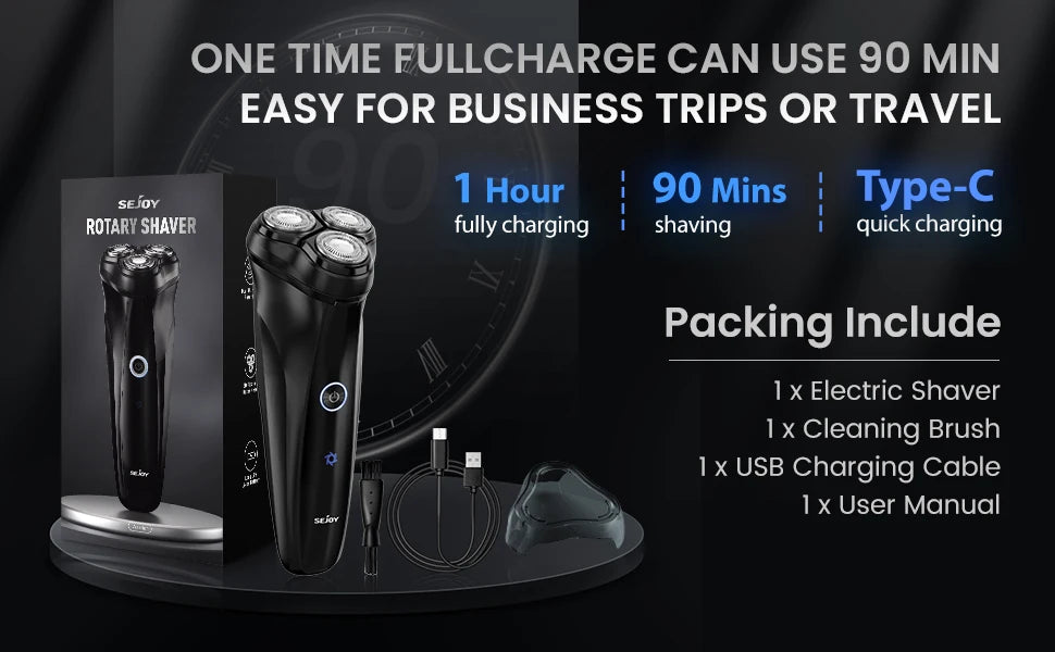 Portable Razor Ad Portable Clean Razor Men USB Electric shaver Powerful Beard Razor ...