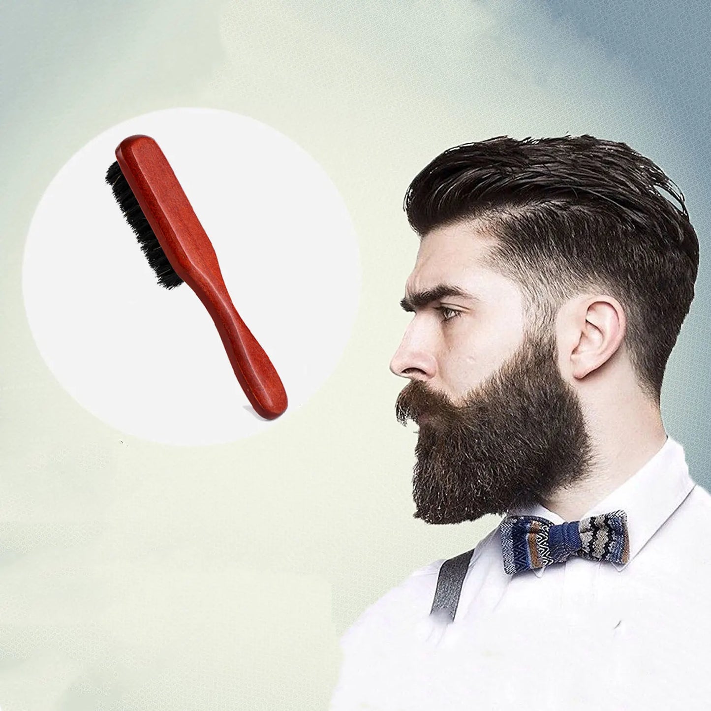 Wild Boar Bristles Material Beech Beard Brush Shaving
