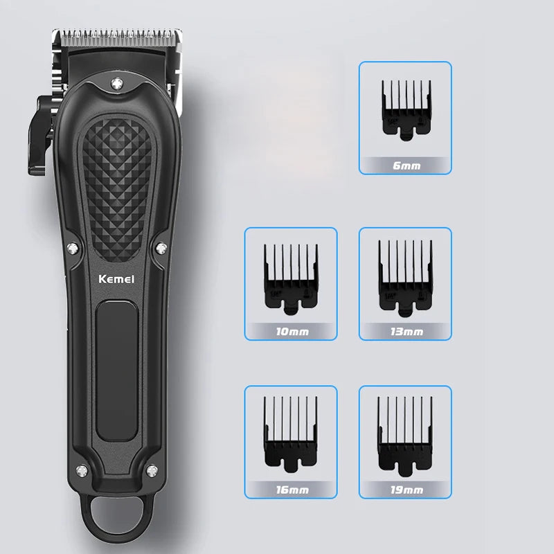 Kemei adjustable hair clipper for men professional hair trimmer