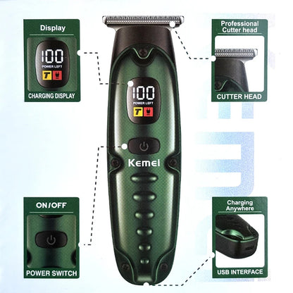 Hair Clippers for Men Professional Cordless Barber Clippers km-2259