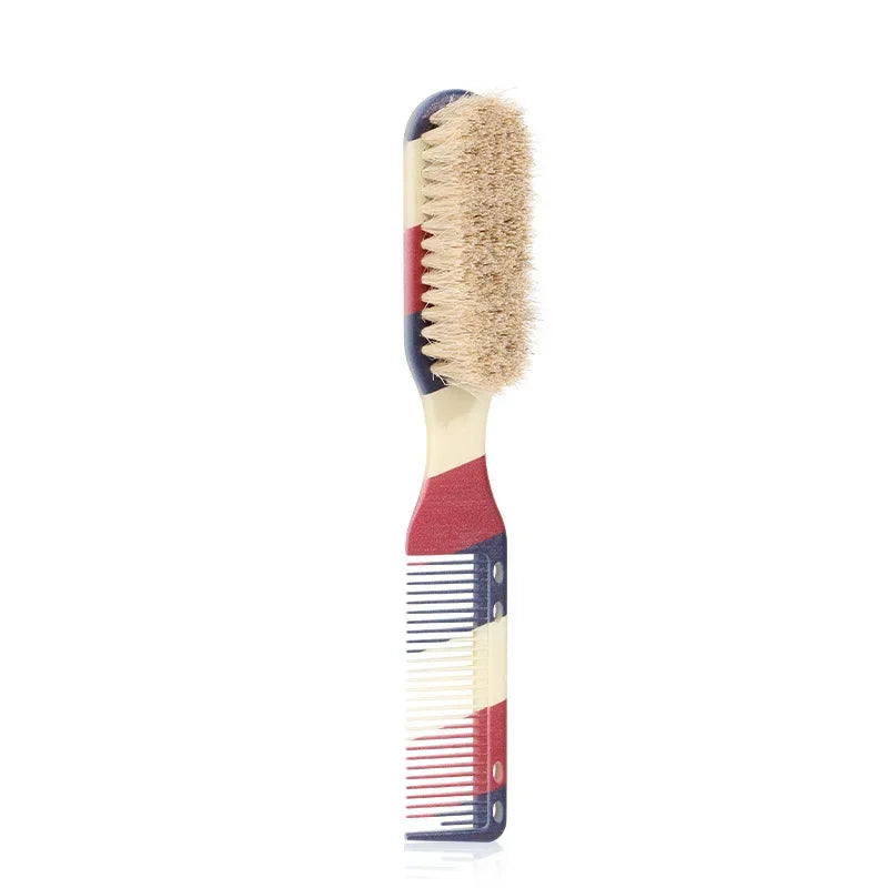 Double-sided Comb Printed Pattern Beard Moustache Comb