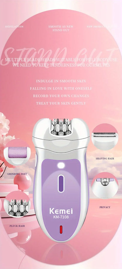 KM-7108 New Four in One USB High Electric Hair Puller
