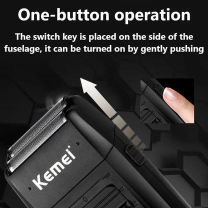 Kemei-1102 Rechargeable Cordless Shaver For Men Beard Shaver