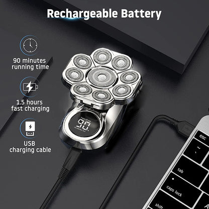 YUNCHi 6 in 1 Grooming Kit Electric Shaver Men's Beard