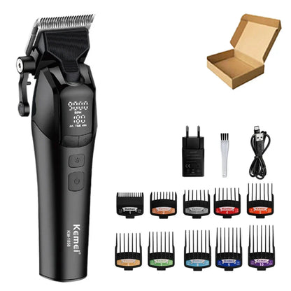 KEMEI KM-1858 DLC Blade Electric Hair Clipper Professional Cordless