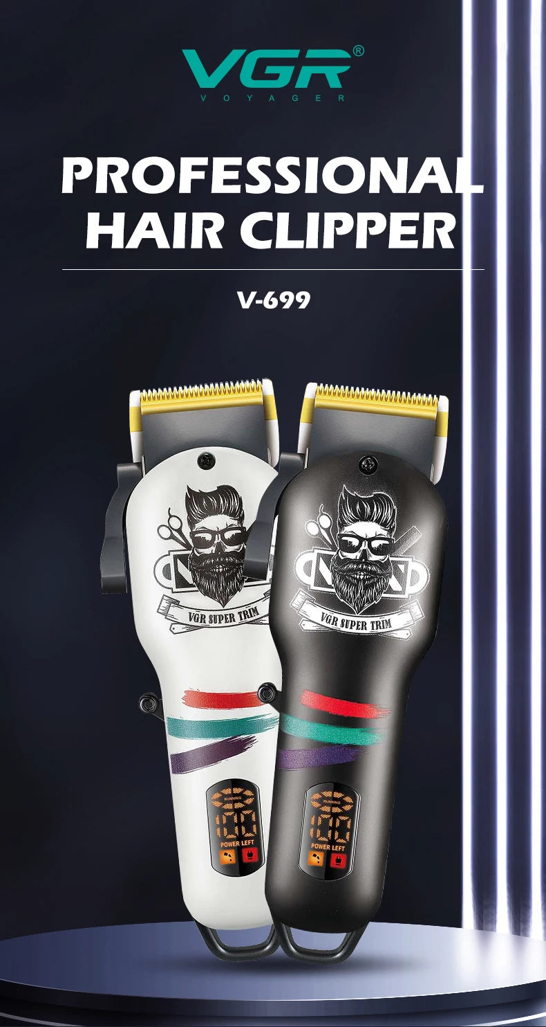 VGR Hair Trimmer Cordless Haircut Machine Electric Beard Clipper