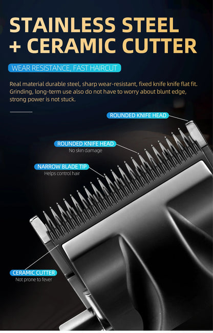 Kemei Men's Electric Hair Clipper USB Rechargeable KM-2296